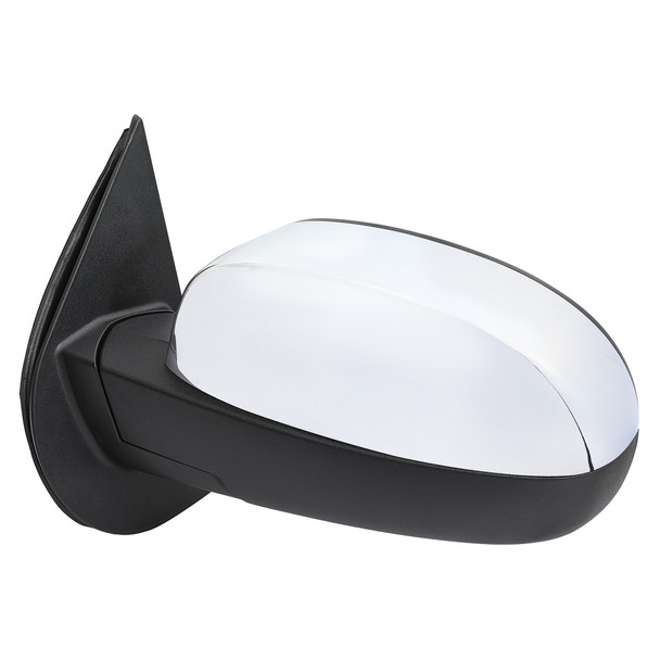 2007-2013 Chevrolet Silverado GMC Sierra Chrome Power Adjustable, Auto-Fold & Heated Side Mirror w/ LED Puddle and Turn Signal Light - Driver Side Only