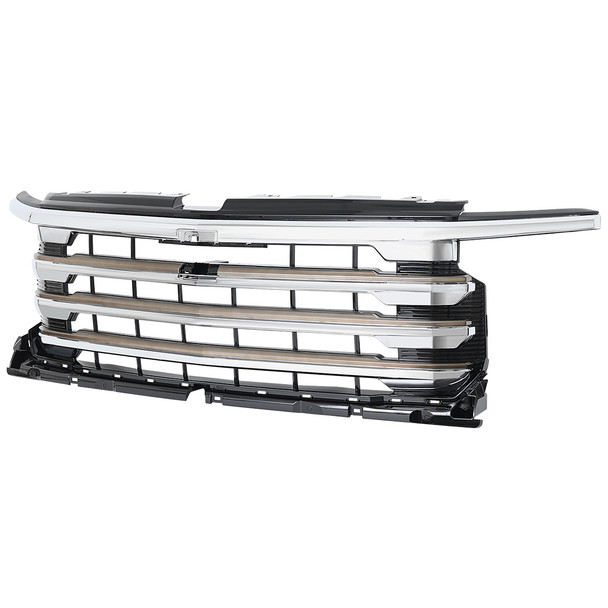2022-2025 Chevrolet Silverado 1500 High Country Chrome Mesh Front Upper Hood Grille