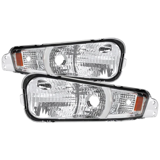 2005-2009 Ford Mustang Turn Signal Parking Lamp (Chrome Housing / Clear Lens)