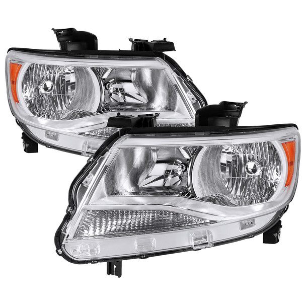 2015-2022 Chevrolet Colorado Factory Headlights (Chrome Housing / Clear Lens)