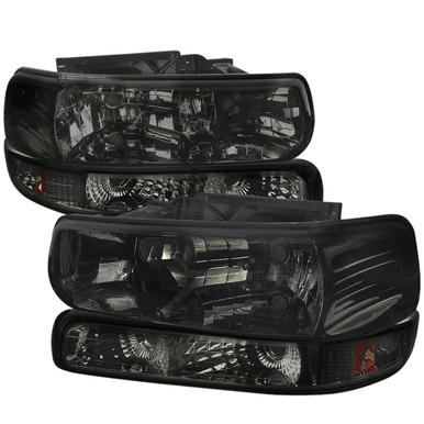 Front Bumper Signal Lights For 1999-2002 Chevy Silverado & 2000-2006 Suburban/Tahoe - Clear Lens, Chrome Housing