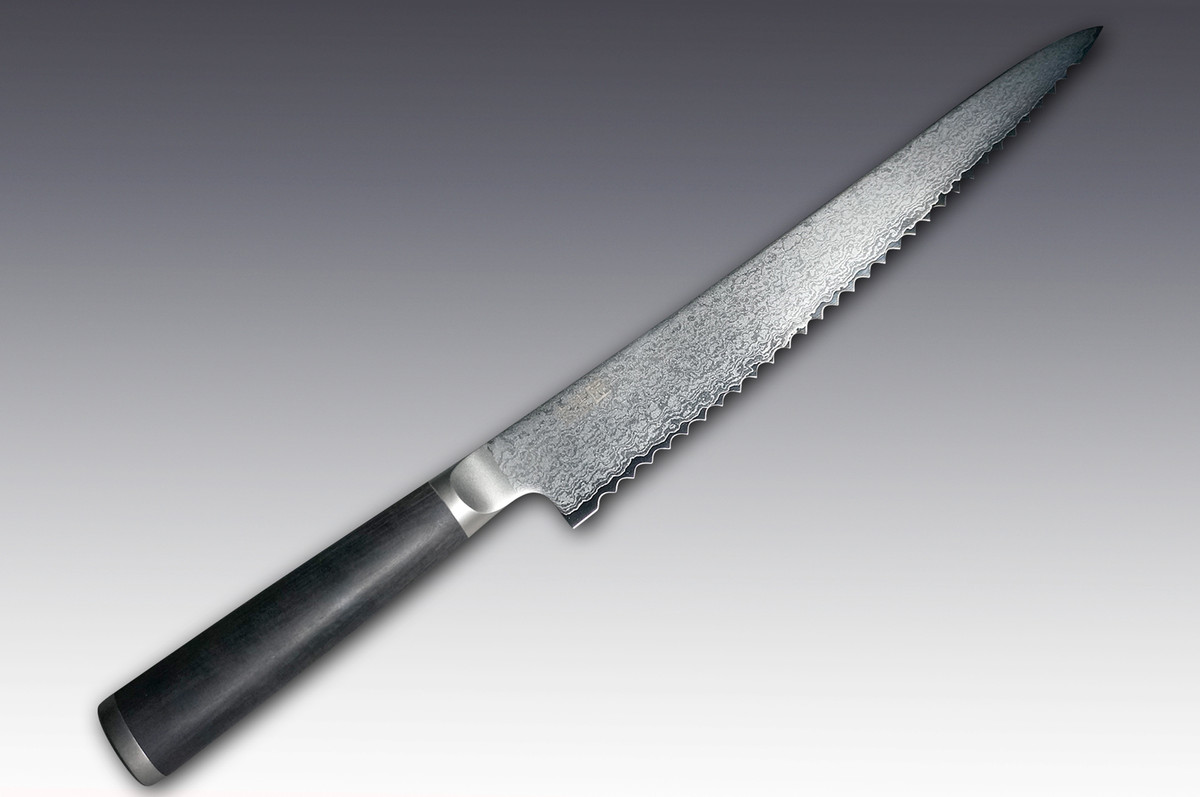 Shikisai MIYAKO 33 Layer Damascus (AUS8)  Bread Slicer 240mm