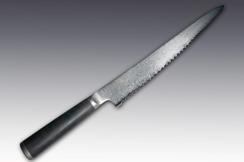 Shikisai MIYAKO 33 Layer Damascus (AUS8)  Bread Slicer 240mm
