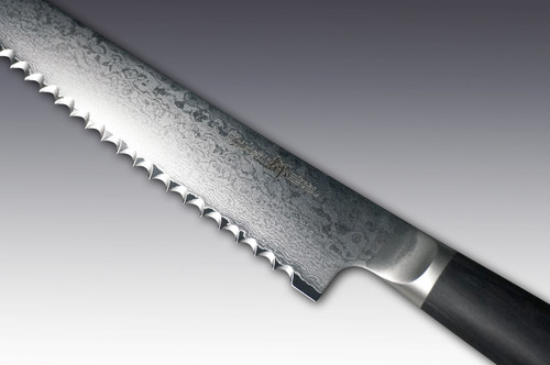 Shikisai MIYAKO 33 Layer Damascus (AUS8)  Bread Slicer 240mm