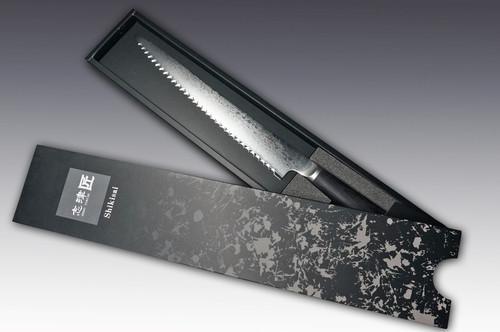 Shikisai MIYAKO 33 Layer Damascus (AUS8)  Bread Slicer 240mm