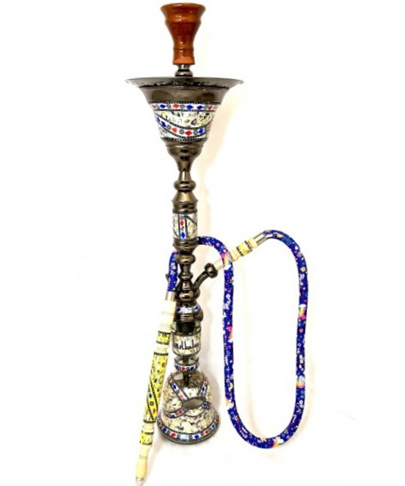 Sultana Hookah - Sadaf Classic w/Ice - Gun Metal (35")