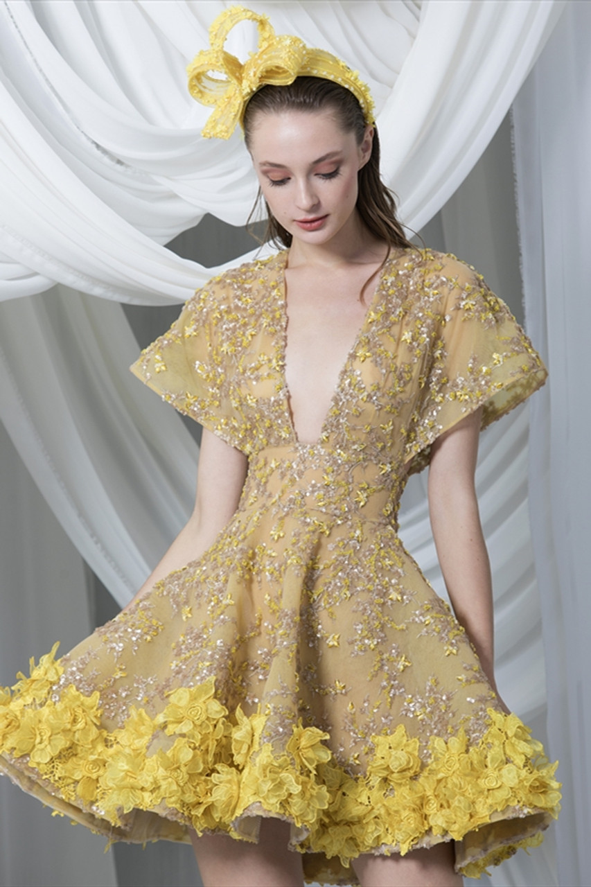 White Cocktail Dress Gold Embellishments – shoprodeodrive
