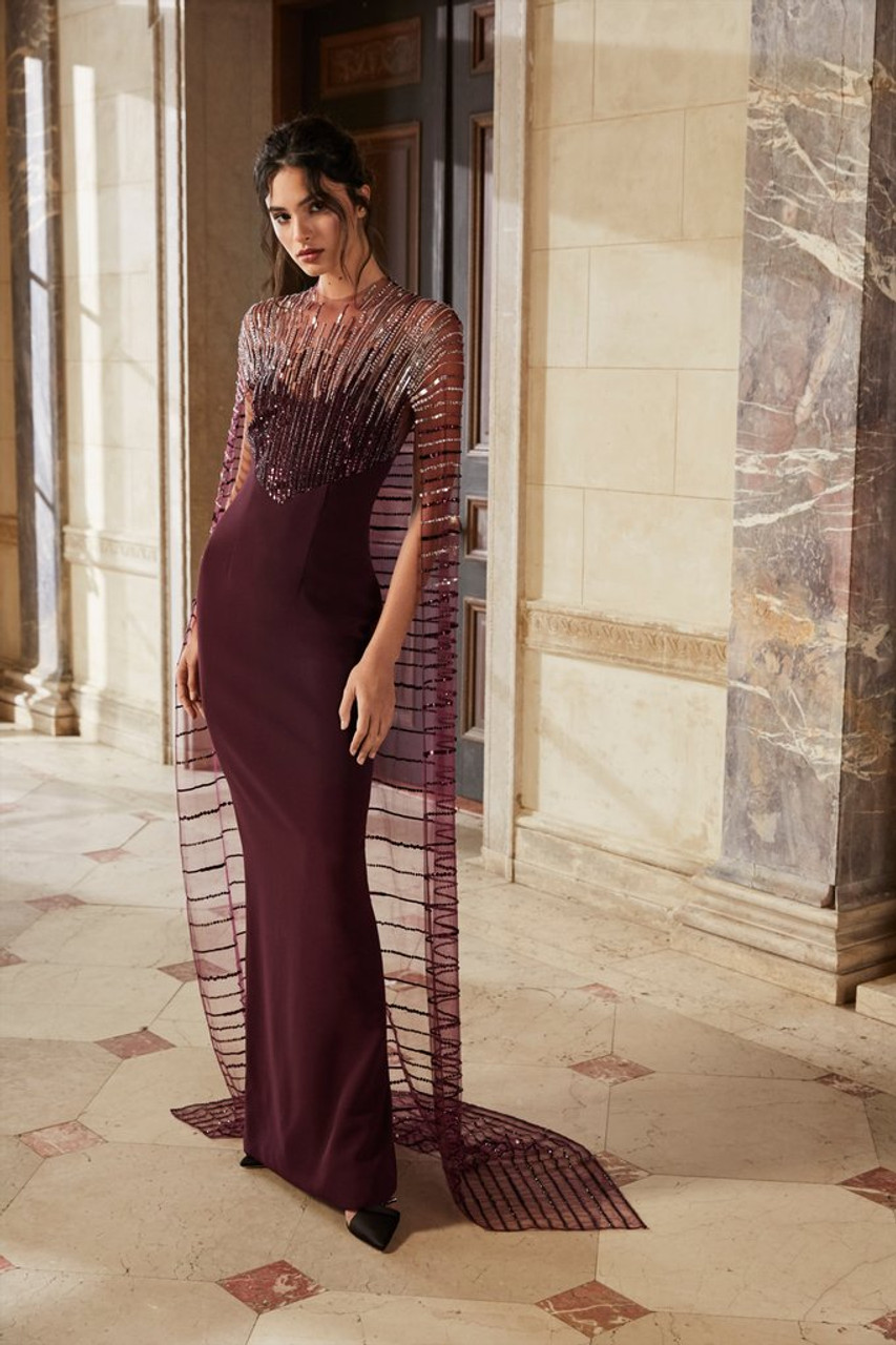 Pamella Roland Fall 2021 Evening Wear Look 1 - Vivaldi Boutique