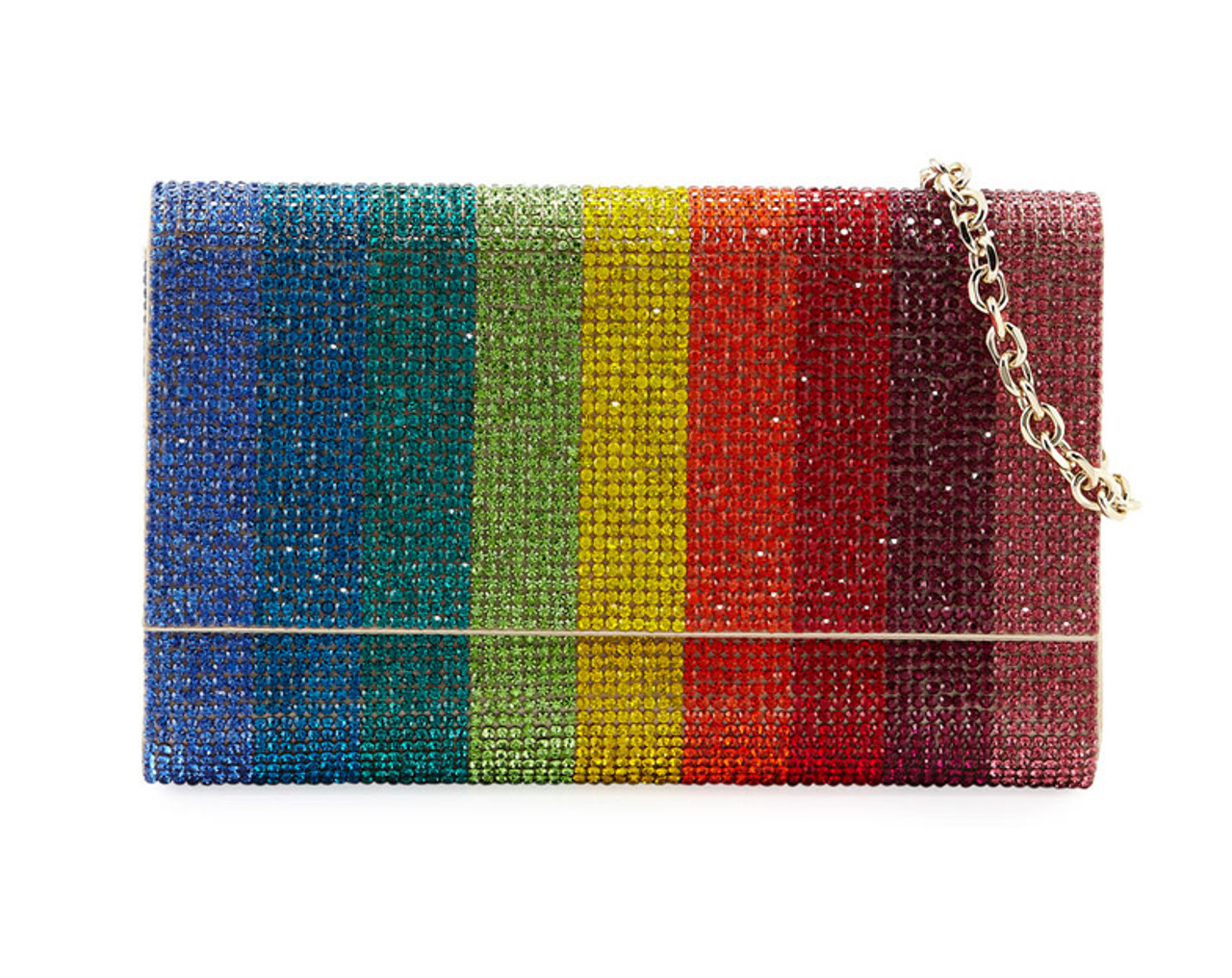 Somewhere Over The Rainbow Beaded Clutch