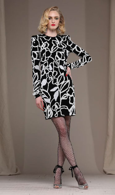 Naeem Khan Embroidered Dress