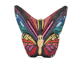 Judith Leiber Mariposa Crystal Butterfly Clutch Bag