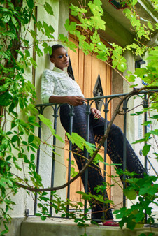 Algo White Long Sleeved Lace Blouse