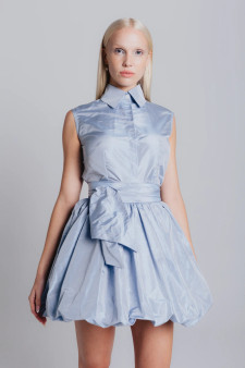 Catherine Regehr Shirt Collar Top and Bubble Skirt