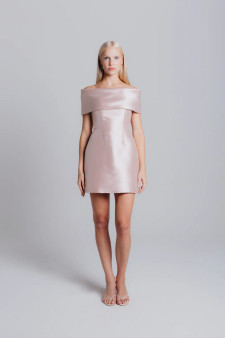 Catherine Regehr Off Shoulder Grace Dress With A-Line Mini Skirt