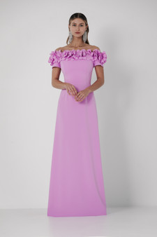 Catherine Regehr Off Shoulder Sunflower Gown
