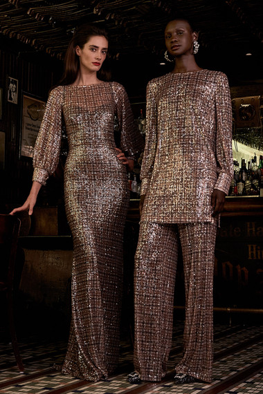 Badgley Mischka Fall 2021 Evening Wear Look 12