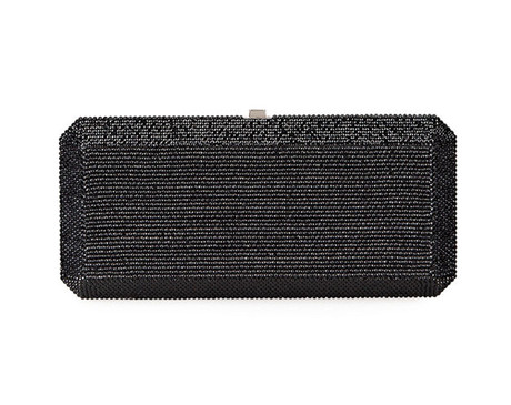 ●LE ABONNE● LILIBAGBLACK AB2411BG001MBB Judith Leiber Slim Rectangle Fullbead Clutch Bag - Vivaldi
