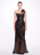 Marchesa One Shoulder Illusion Tulle Gown