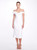 Marchesa Off the Shoulder Stretch Crepe Cocktail Dress