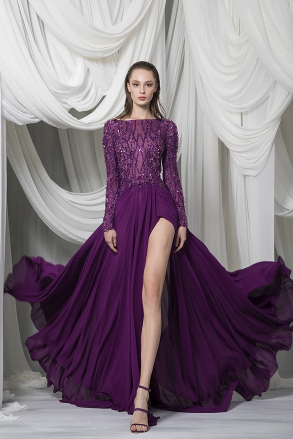 ワンピース TOM FORD Plum Viscose Dress Tom Ford Midi Dress, Size 40 IT