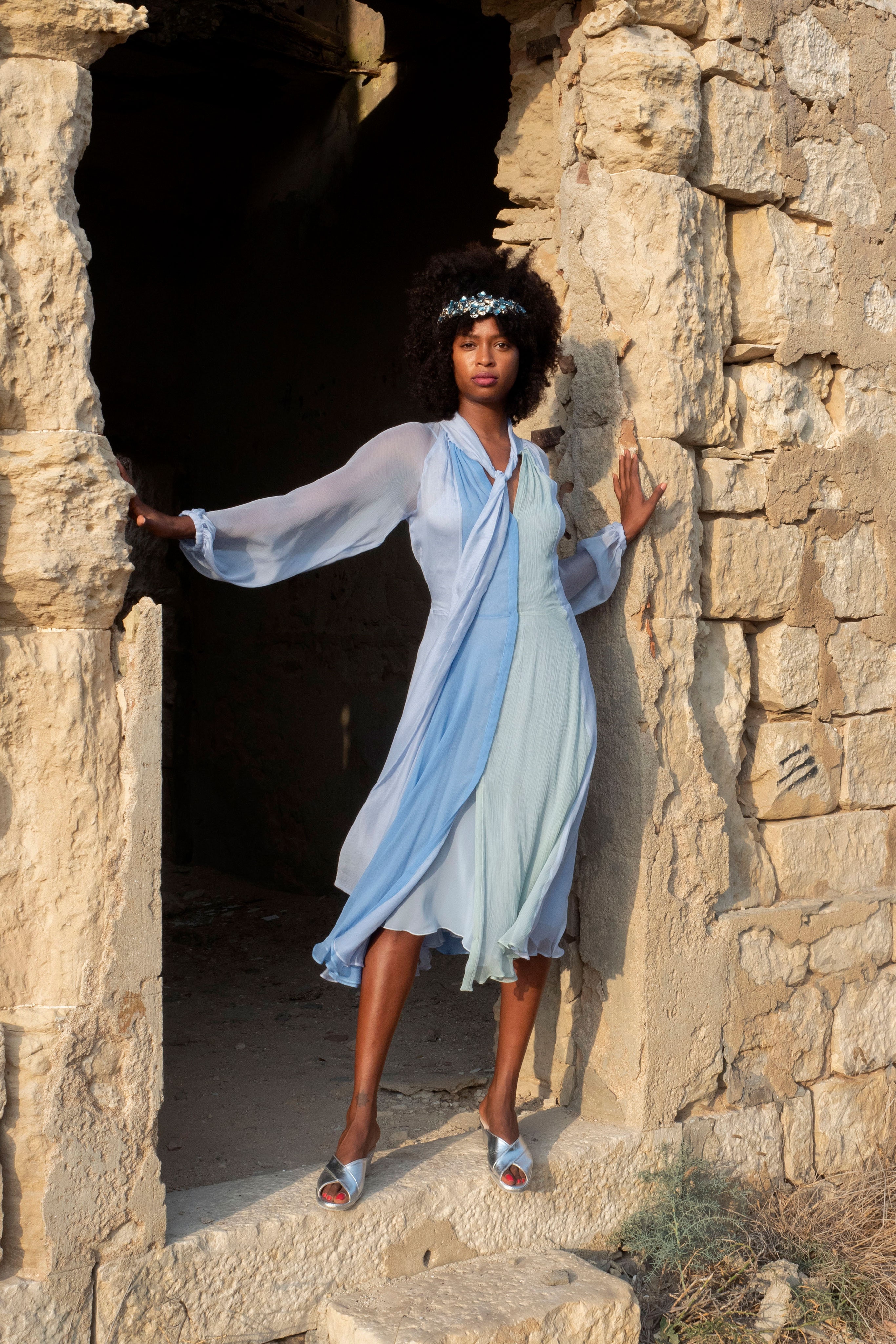 Luisa Beccaria Spring 2021 Ready To Wear Look 18 - Vivaldi Boutique