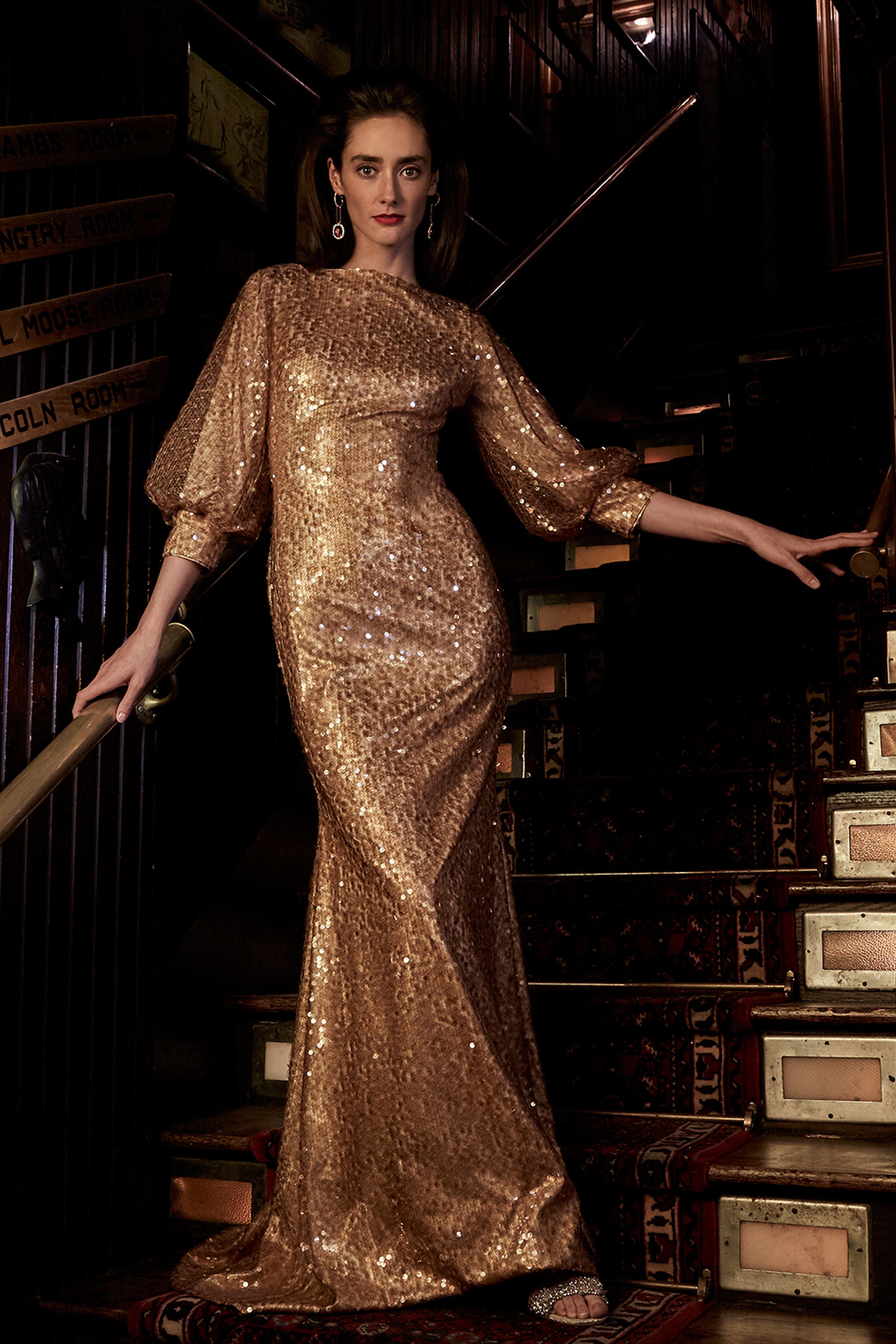Badgley Mischka Fall 2021 Evening Wear Look 5 - Vivaldi Boutique