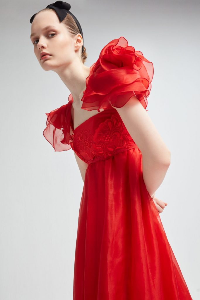 Acka. organdy frill dress サイズ2 organdy frill dress – Acka online store