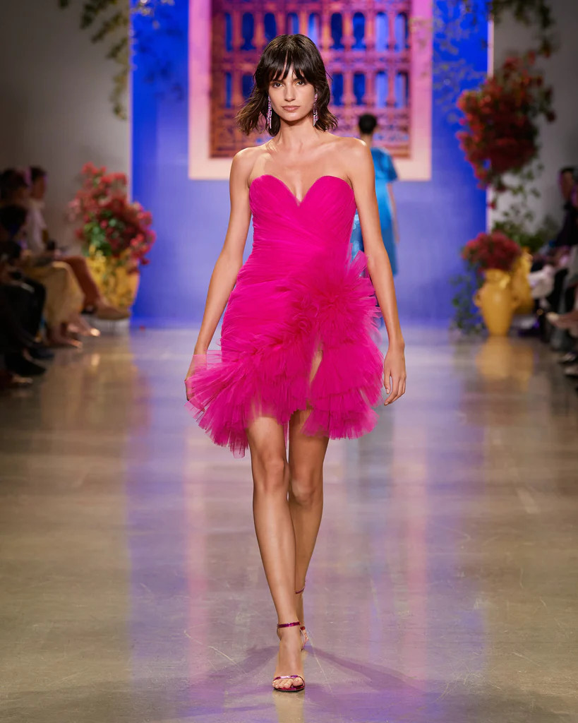 pamella roland pink dress Pamella Roland Spring 2024 Look 22