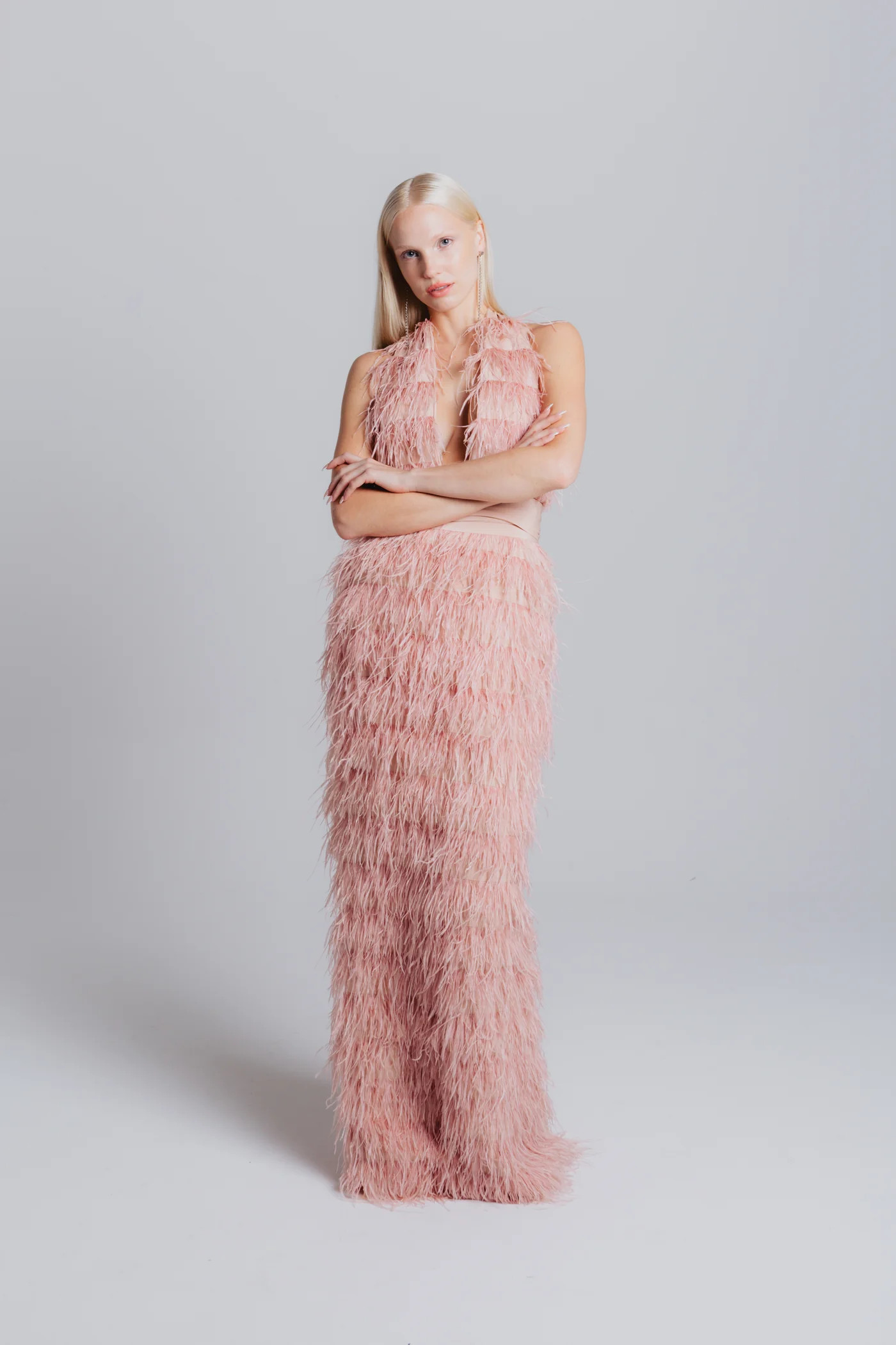 ★Rose Frantz★ Sheer Layered Shirring Dress (2色) SHOP - DRESS - rosefrantz