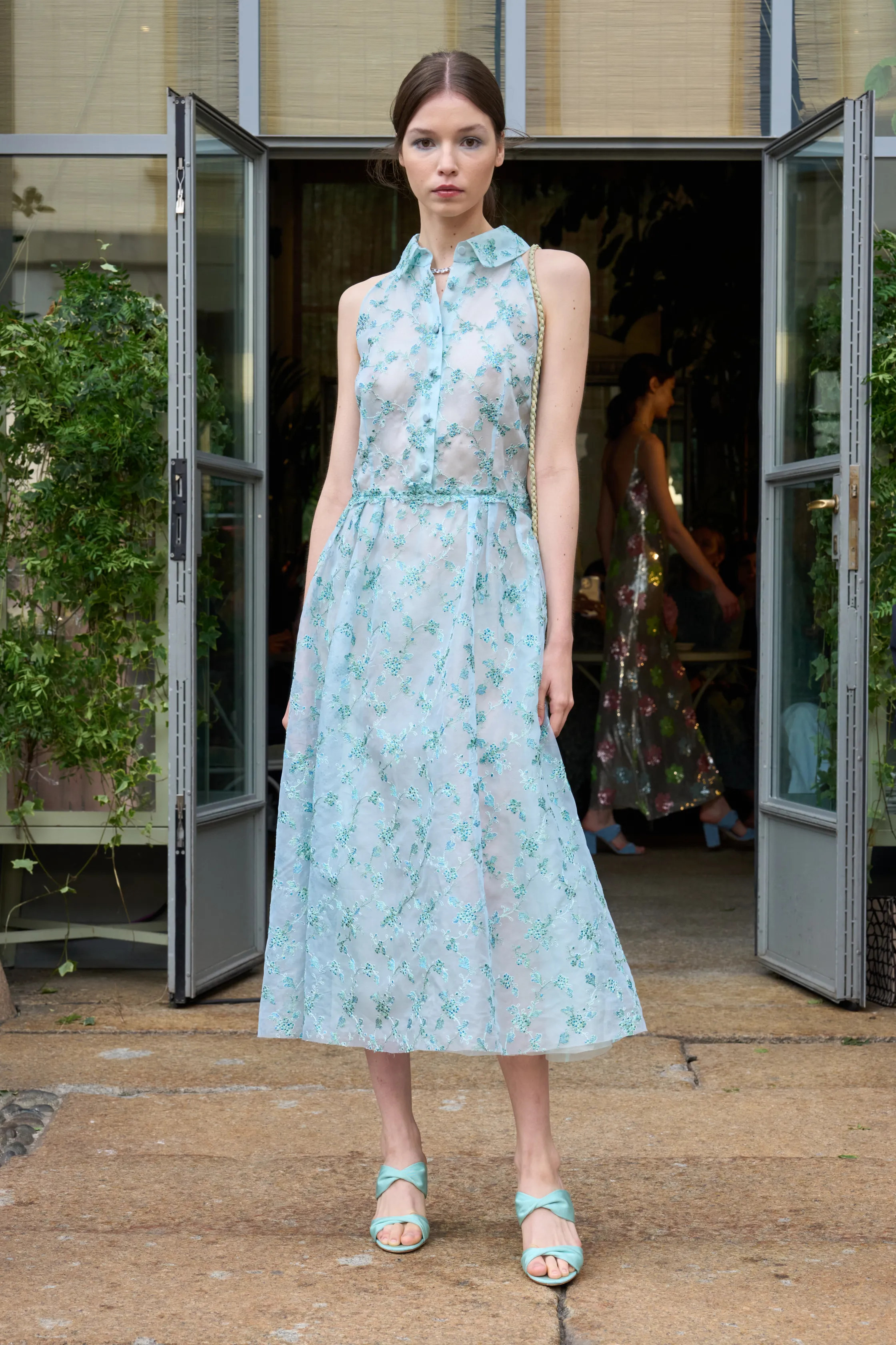 Sprig Look Luisa Beccaria Spring 2025 Ready To Wear Look 25 - Vivaldi Boutique
