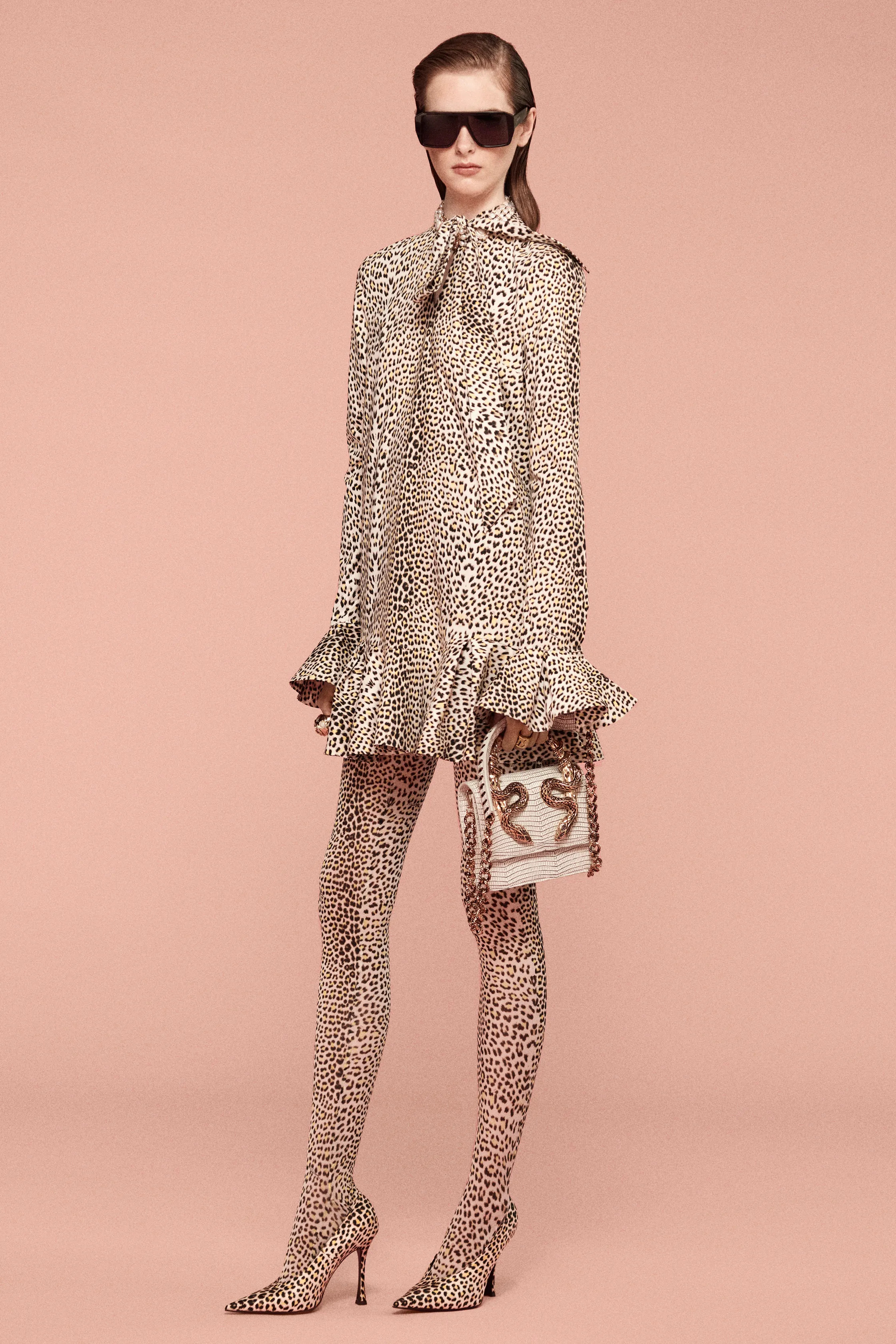 トップス CLASS robertocavalli Appaloosa Print Top in Brown for Women | Roberto Cavalli®