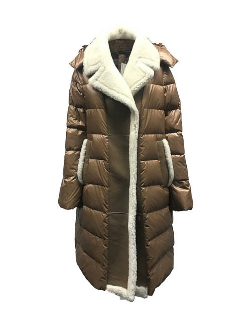 Violanti Down and Sheepskin Coat - Vivaldi Boutique