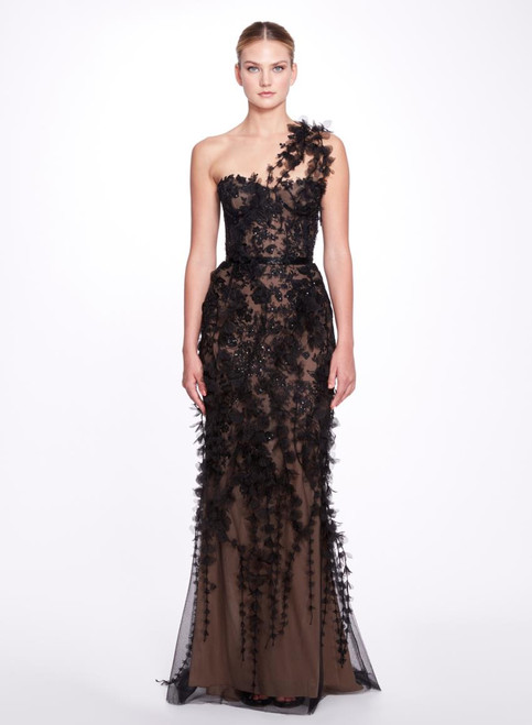 Veronica Tulle OP 正規品 Andrea & Leo Couture A1029 Corset Strapless Floral Applique