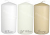 3 X 6 Inches Wholesale Pillar Candle Bulk Full Case  - Set of 12 Per Case