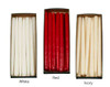 18" Hand-Dipped Taper Candles Bulk Wholesale Dripless - Smokeless (144pcs of The Same Color Per case)  With Self-Fitted End