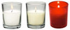 10 Hour Straight Glass "Party Votive" Poured Votive Candles Case of 75 Filled Glass Votive Candles Bulk