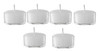 7 Hour Clear Cup Tealight Candles Extended Burn In  Plastic Tealight Cups Unscented White Tealight Candles in Clear Plastic Cups for Home Décor, Wedding, Holiday, Shabbat, Restaurants, Spa or as a Emergency Candle - Set of 400