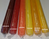 1 Single Colored Hand-Dipped Taper Candle  Individually Wrapped  Dripless - Smokeless   With Self-Fitted End