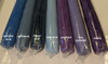 1 Single Colored Hand-Dipped Taper Candle  Individually Wrapped  Dripless - Smokeless   With Self-Fitted End