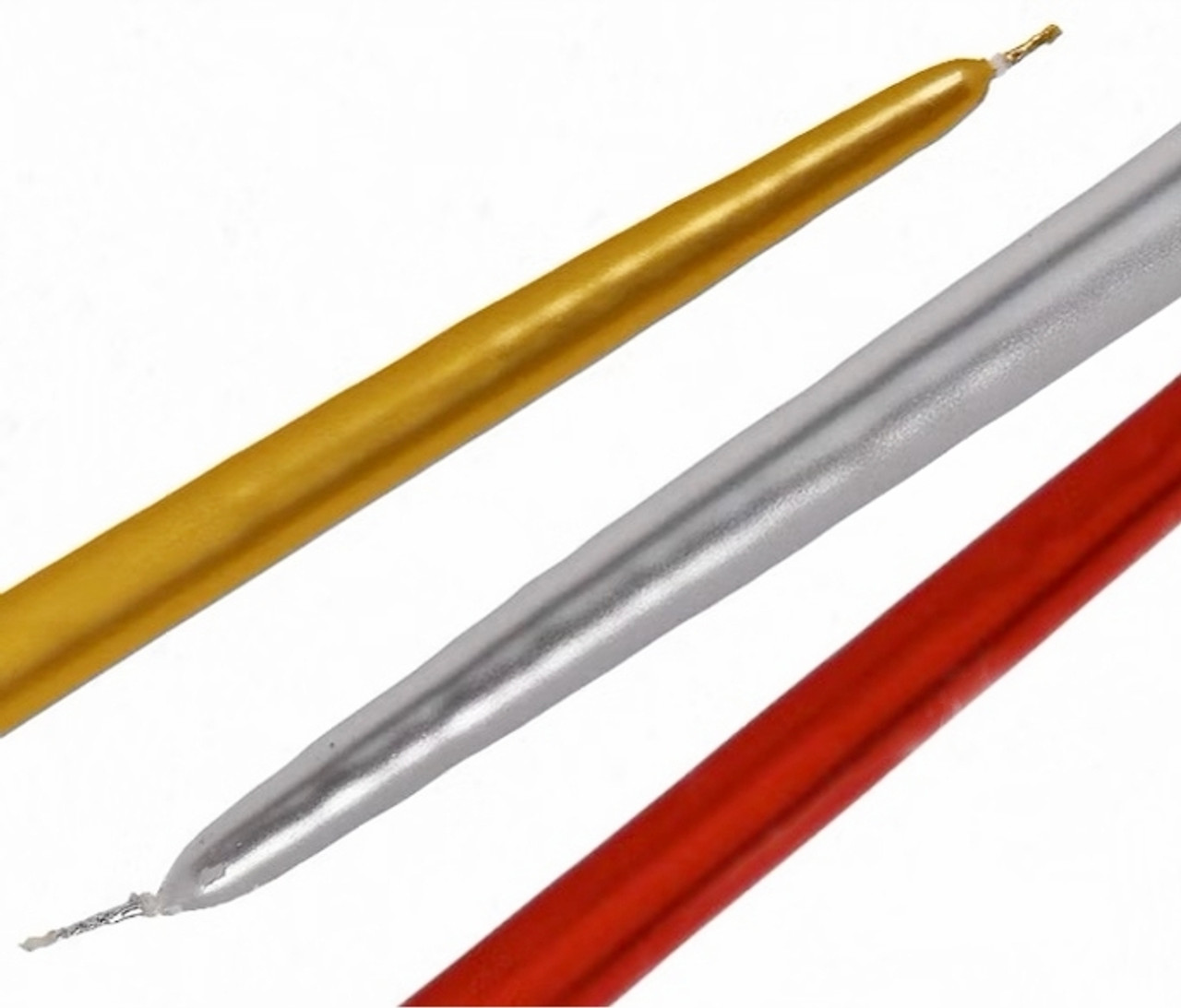 Metallic Taper Candles