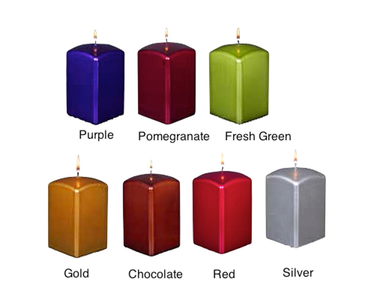 square pillar candles