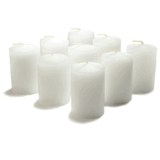 15 Hour Unscented White Emergency And Events Bulk Votive Candles For Wedding Votives, Luminary Candles, Restaurants, Churches, Bars, Parties, Spa and Decorations (Set of 288 - 15 Hour Straight sided Votives)