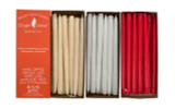Premium Hand Dipped Unwrapped Bulk Pack  Taper Candles - Dripless, Smokeless, Unscented Candlesticks and  With Self-Fitted End - Tapered Candles  for Home Décor, Restaurant, Wedding  & Party (Set of 12)