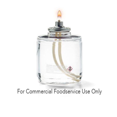 Hollowick HD36 Tall Disposable 36 Hour Liquid Wax Clear Plastic