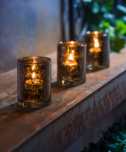 Cylinder Glass Tealight Lamp