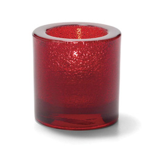 Thick Round Tealight Glass Lamp