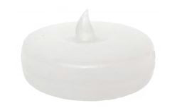 Led Floating Plastic 3 Inch White Candles - 72 Count  Pack