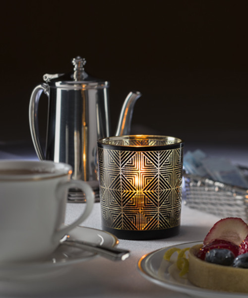 Sussex™ Geometric Glass Votive