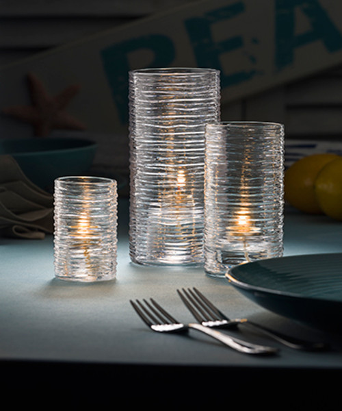 Typhoon™ Cylinder Spun Glass Lamps