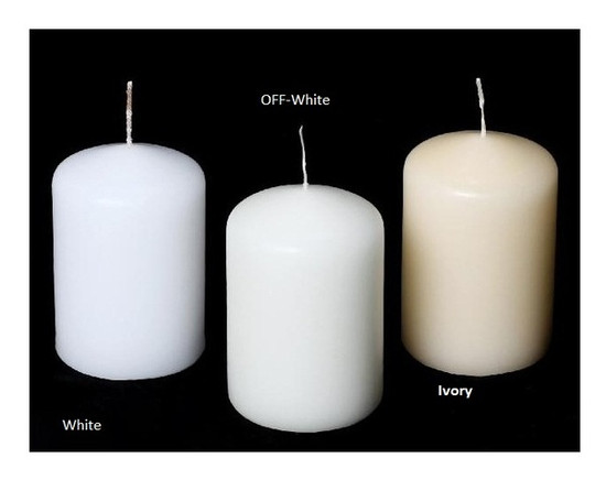 2 x 3 Inch Bulk Event Pack Unscented Round Pillar Candles - Set of 36 Per Case